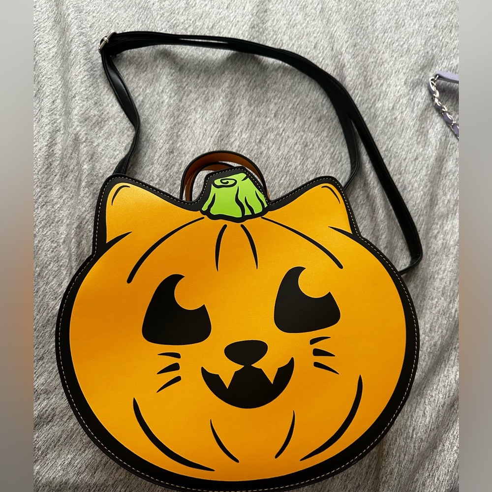 Spooksieboo Pumpkin Cat Purse